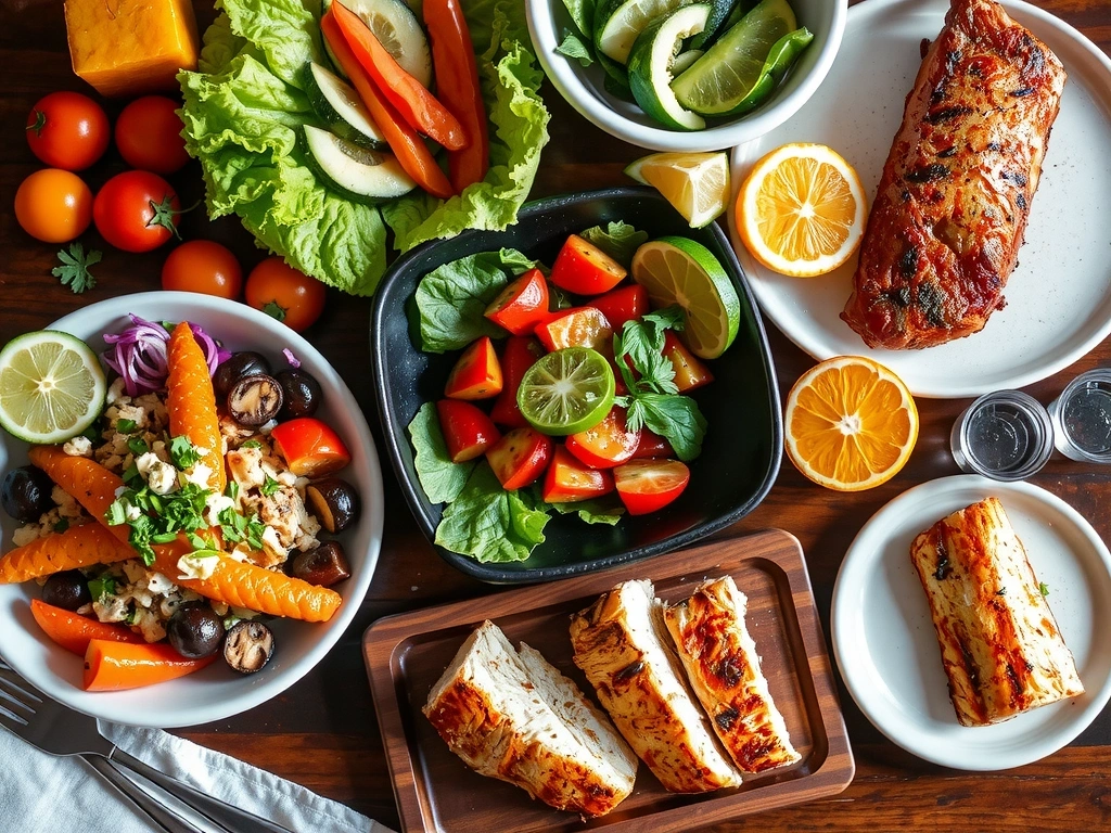 Récapitulatif visuel de la commande de plats sains préparés par Lyonchefcz