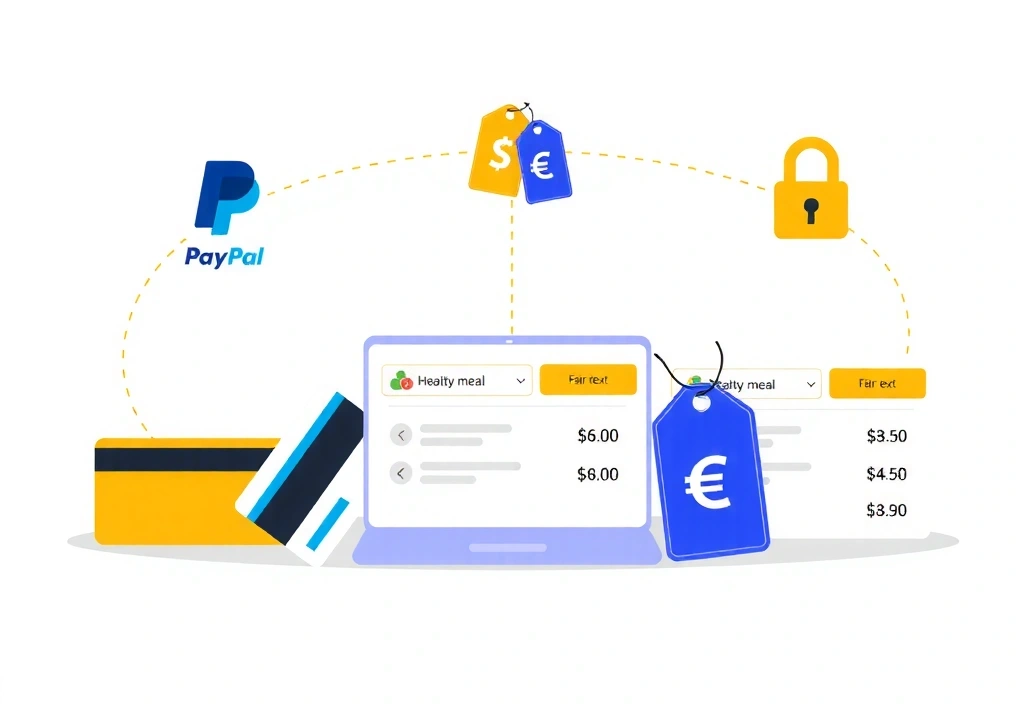 Représentation graphique des méthodes de paiement et des prix pour les ventes en ligne