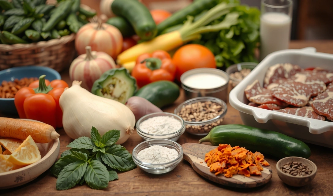 Ingrédients frais utilisés dans les produits Lyonchefcz