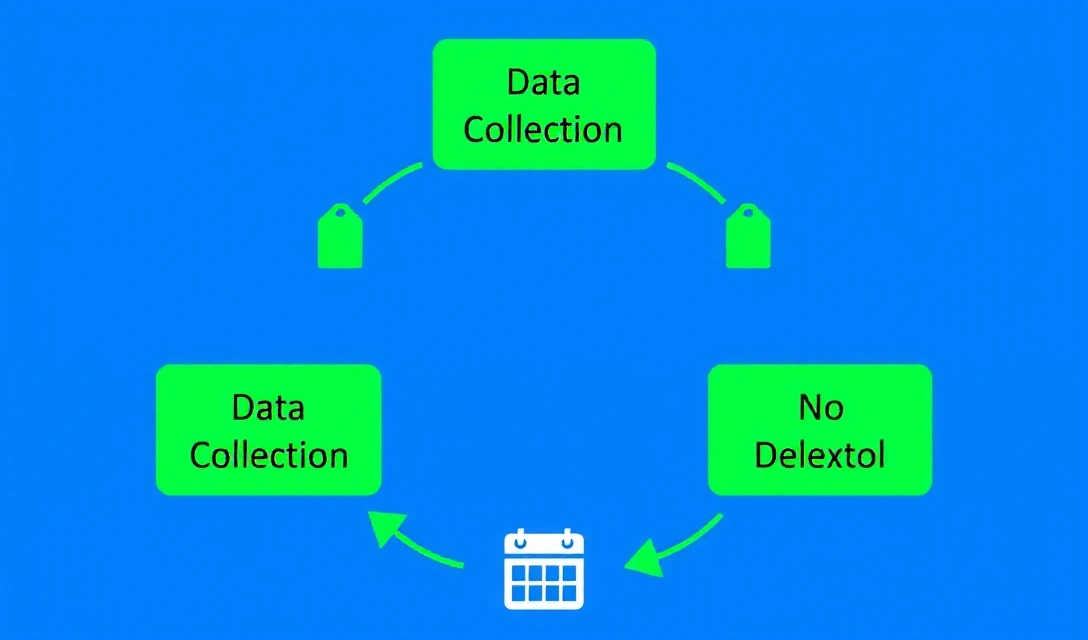 Schéma illustrant le cycle de protection des données