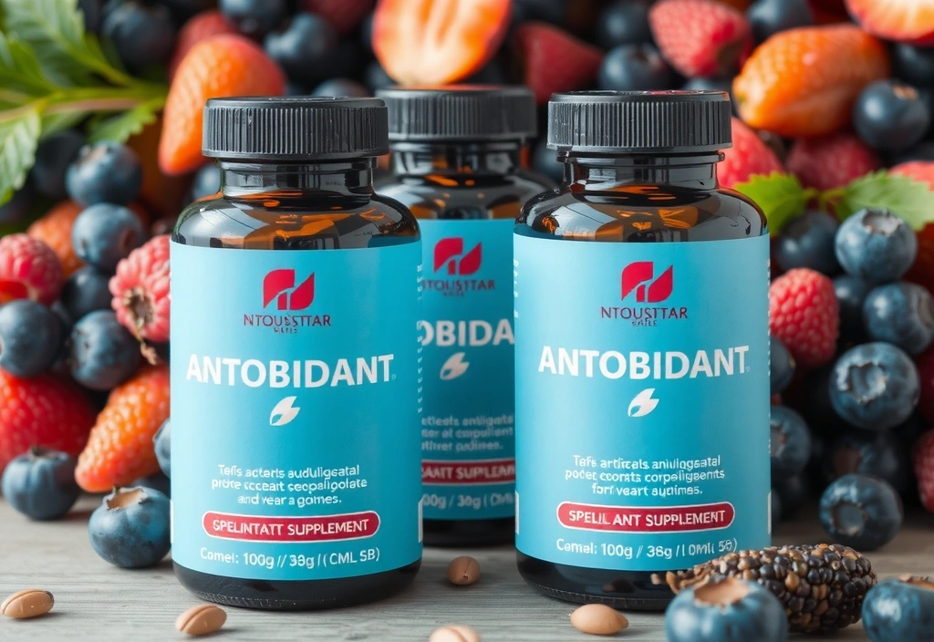 Compléments antioxydants en bouteilles