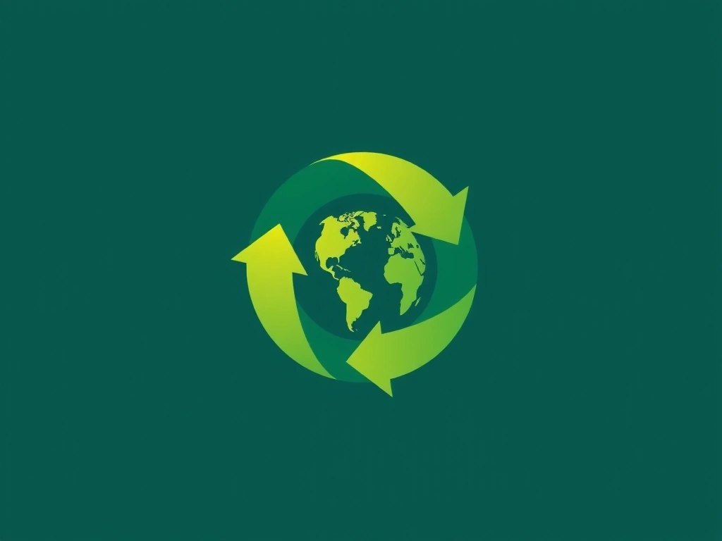 Symbole d'engagement environnemental de Lyonchefcz, représentant une planète verte